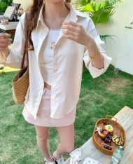 夏日繽紛調色寬襯衫 - Image 5