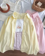 夏日繽紛調色寬襯衫 - Image 8