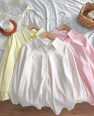 夏日繽紛調色寬襯衫 - Image 9