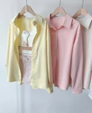 夏日繽紛調色寬襯衫 - Image 16