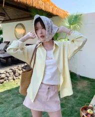 夏日繽紛調色寬襯衫 - Image 2