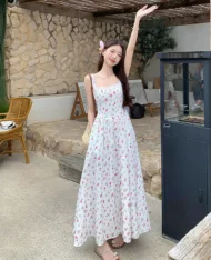 浪漫春日碎花長洋 - Image 2