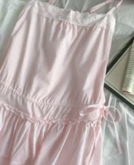 甜姐蕾絲風細肩連身裙 - Image 12