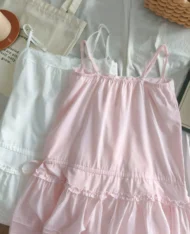 甜姐蕾絲風細肩連身裙 - Image 16