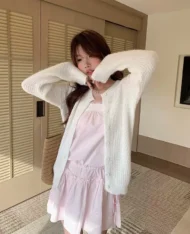 甜姐蕾絲風細肩連身裙 - Image 9