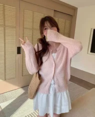 甜姐蕾絲風細肩連身裙 - Image 5