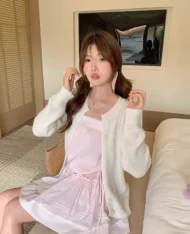 甜姐蕾絲風細肩連身裙 - Image 10