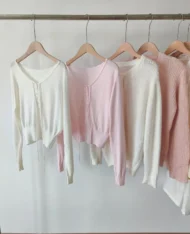 溫柔女孩繫帶針織上衣 - Image 16