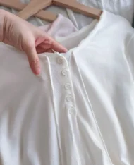 溫柔女孩繫帶針織上衣 - Image 11