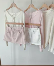 溫柔女孩繫帶針織上衣 - Image 15