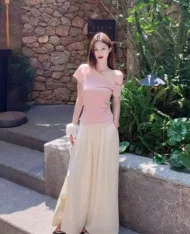 直闊腿休閒寬褲 - Image 2