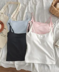 六色必收！細肩帶胸墊背心Bratop - Image 3