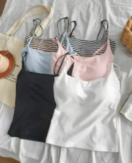 六色必收！細肩帶胸墊背心Bratop - Image 2