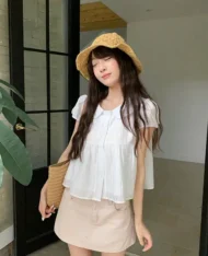 [預購補貨中] 日系甜美波點娃娃上衣 - Image 8
