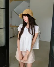 [預購補貨中] 日系甜美波點娃娃上衣 - Image 6