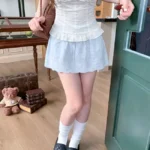 甜妹女孩蕾絲迷你裙