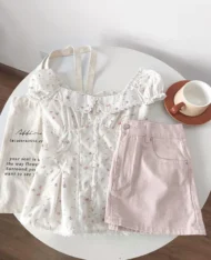 甜妹浪漫碎花上衣 - Image 14