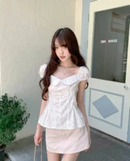 甜妹浪漫碎花上衣 - Image 8