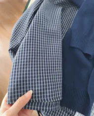 韓系格紋復古調襯衫 - Image 9