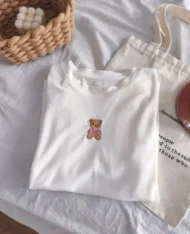 刺繡小熊Tee - Image 9