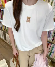 刺繡小熊Tee - Image 5