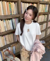 刺繡小熊Tee - Image 4