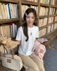 刺繡小熊Tee - Image 3
